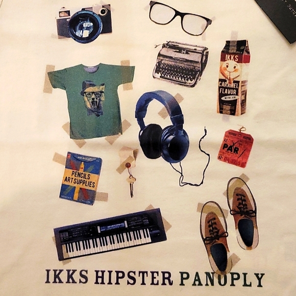 NWT IKKS Boys Long Sleeve Cream Tshirt size 6 - Picture 2 of 4